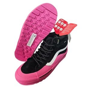 VANS SK8 Hi‎ Dip MTE-2 Hiking Boots Women's Pink Black Suede Duck Shoes NWT